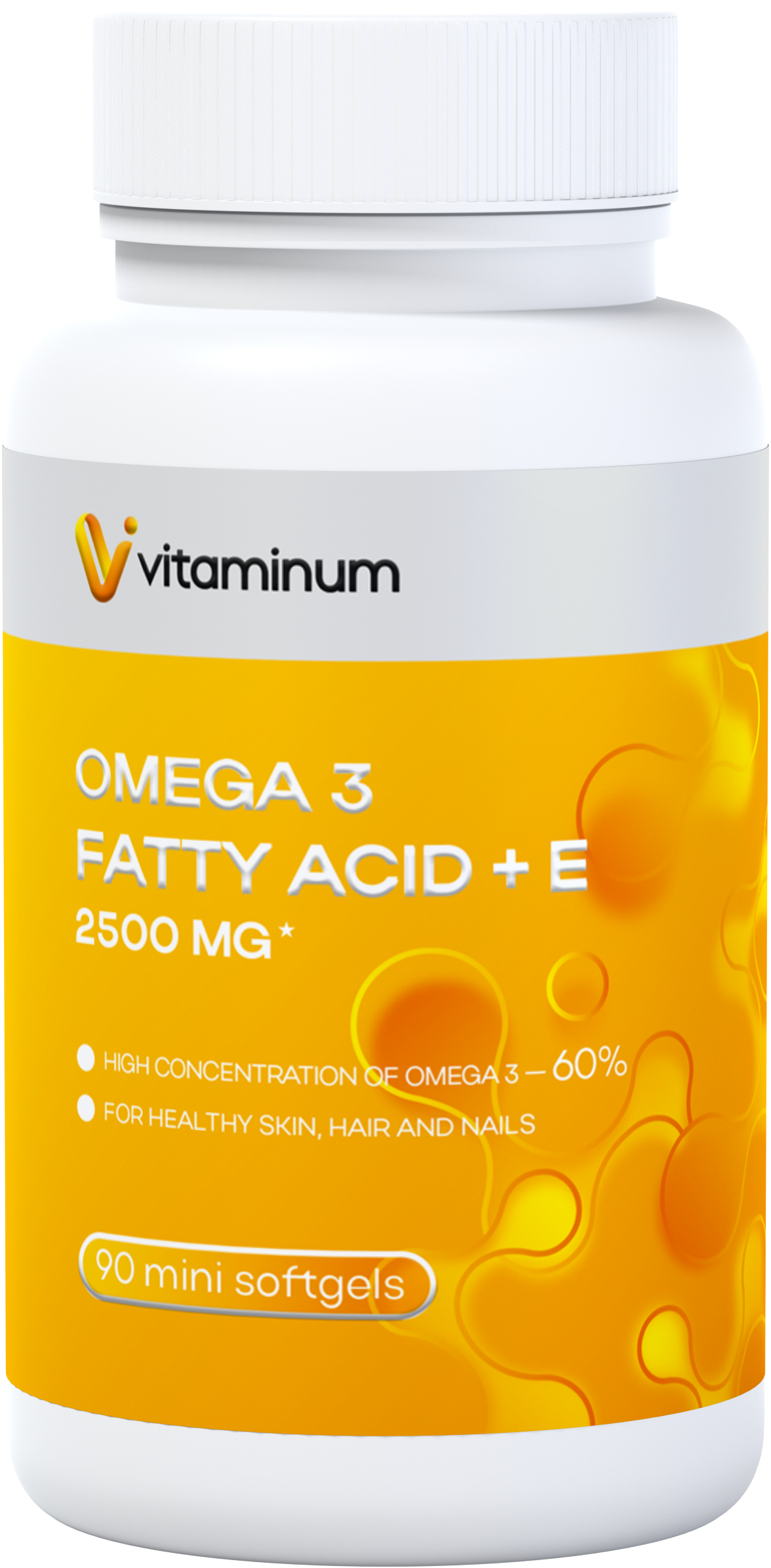  Vitaminum ОМЕГА 3 60% + витамин Е (2500 MG*) 90 капсул 700 мг   в Элисте